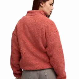 Puma Exotic Red Essentials Elevated Half-Zip Comfort fit Sweatshirt image 2