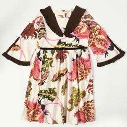 Bella Moda Kids White Printed Full Sleeves Fit & Flare Dress-picture-7
