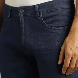 Louis Philippe Jeans Men Clean Look No Fade Slim Fit Mid-Rise Jeans image 4