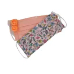 Ivillage 2 Pcs Medium Pink Cotton Fabric Face Mask for Kids Set Mask02S_Set1 (Pack of 25) image 2