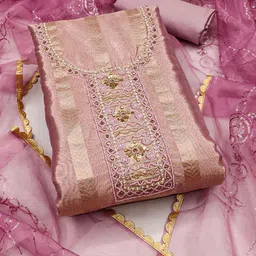 KALINI Organza Unstitched Dress Material-picture-27