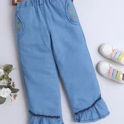 Bright Stars KIDSWEAR Woven Pineapple Embroidered Jeans - Blue-picture-34