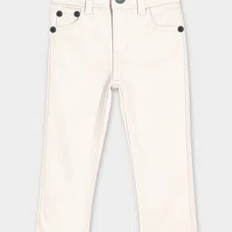 Mi Arcus Woven Solid Jeans - Cream-image-45