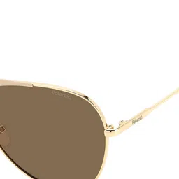 Polaroid Unisex Full Rim Polarized Aviator Sunglasses 205694Y3R61SP image 4