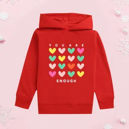 NUSYL Girls Graphic Printed Hooded Sweatshirt-picture-18