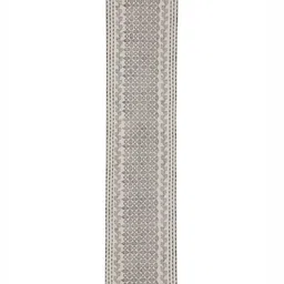 Myntra Elegant Homes Cream-colored & Black Geometric Printed Pure Cotton Table Runner image 2