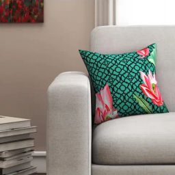 SEJ by Nisha Gupta Green Cushion Covers - Set of 1-picture-27