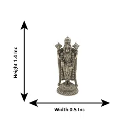 Sri Jagdamba Pearls 800 Silver Danda Balaji Idol - 5 gm image 4
