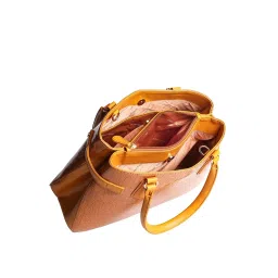 Gauge Machine Tan Textured Handbag image 4