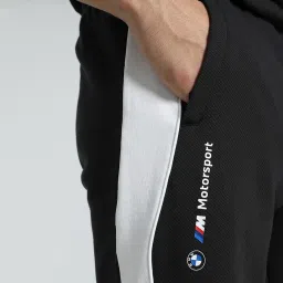 Puma Black Cotton Regular Fit Trackpants image 4