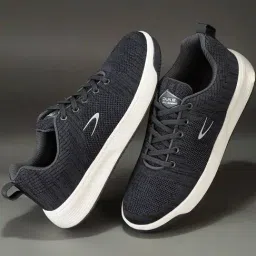 Duke Men's Woven Design Grey Casual Sneakers-image-7