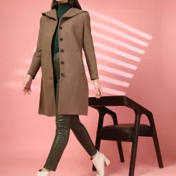 Chkokko Brown Plain Coat image 4