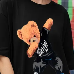 BENNY BROOKS Women Graphic Printed Drop-Shoulder Sleeves T-shirt image 3