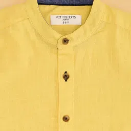 Pantaloons Junior Boys Goldfinch Cotton Solid Shirt image 4