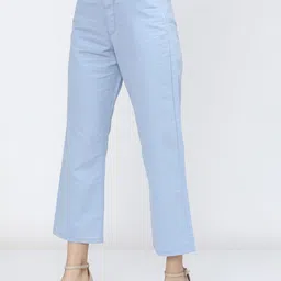 Tokyo Talkies Women Wide Leg Stretchable Mid rise Jeans image 3