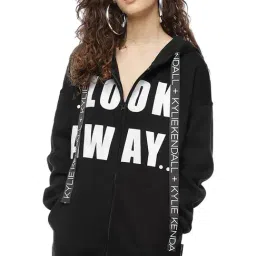 Forever 21 Black Graphic Print Sweatshirt-image-82