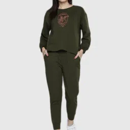 Chemistry Green Graphic Print Pajama Set-picture-38