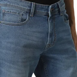 Peter England Blue Cotton Slim Fit Jeans image 4