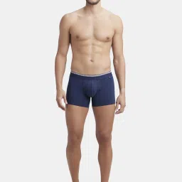 Jockey US60 Men's Super Combed Cotton Elastane Stretch Solid Trunk with Ultrasoft Waistband image 4