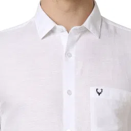Allen Solly White Slim Fit Shirt image 4