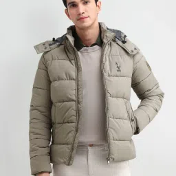 U.S. Polo Assn. Denim Co. Green Regular Fit Hooded Jacket image 4