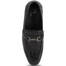Carlton London Men's Black Formal Loafers image 4
