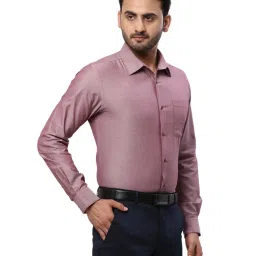 Raymond Red Cotton Slim Fit Shirt image 4