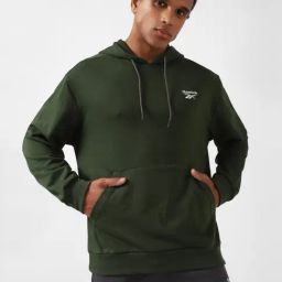 Reebok Green Regular Fit Hooded Sweatshirt-picture-45
