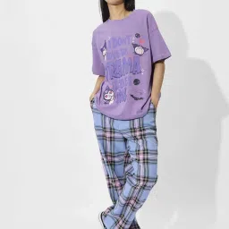 The Souled Store Purple Graphic T-Shirt image 4