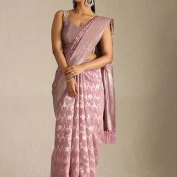 Soch Purple Other Woven Design Saree With Unstitched Blouse-picture-13