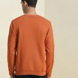 Allen Solly Orange Cotton Regular Fit Sweatshirt image 2
