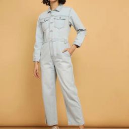 Wrangler Light Blue Denim Jumpsuit-picture-4