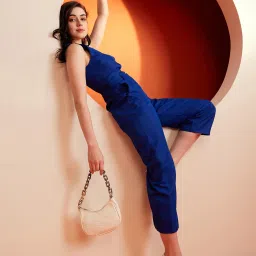 KASSUALLY Blue Midi Jumpsuit image 4