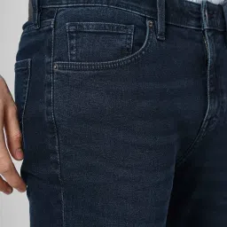 celio celio* Dark Blue Slim Fit Lightly Washed Jeans image 4