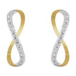 Emori 14k Yellow Gold & Diamond Infinity Stud Earrings-image-38