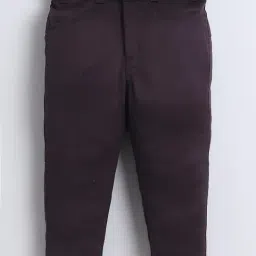 Fourfolds Boys Wine Embroidered Clothing Set image 5