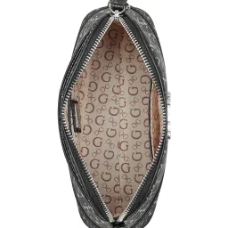 Guess Black Printed Tidewood Mini Crossbody Bag image 4