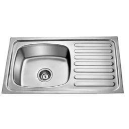 Jayna Signature Collection Jupiter 32x18 inch Matt Finish Stainless Steel Single Bowl Kitchen Sink with Drain Board, SBSD 01 (RR)-picture-48