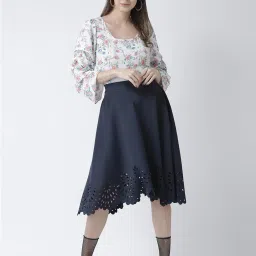KASSUALLY Navy Midi Skirt image 4