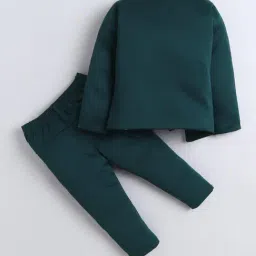 Fourfolds Boys Teal Jacquard Clothing Set image 2