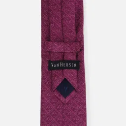 Van Heusen Purple Embroidered Tie image 4