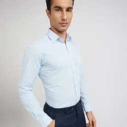 Raymond Blue Slim Fit Shirt image 4