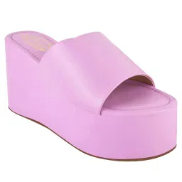 Shoetopia Kids Mauve Casual Slides image 4