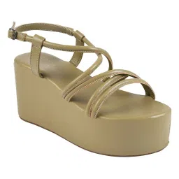 Shoetopia Kids Green Cross Strap Sandals image 4