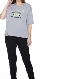 URBE-URBAN EVOLUTION Pack Of 2 Typography Printed Round Neck T-shirt image 3