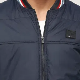 Pepe Jeans Navy Blue Regular Fit Bomber Jacket image 4