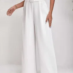 Kotty White Plain Trousers image 4