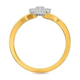 Kisna Diamond & Gold Jewellery Rebeka 18k (750) Diamond & Gold Ring For Women image 4