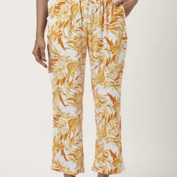 Dreamz by Pantaloons White Yellow Floral Print Pyjamas-image-30