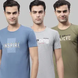Vimal Jonney Multi Cotton Regular Fit Printed T-Shirt - Pack of 3-picture-14